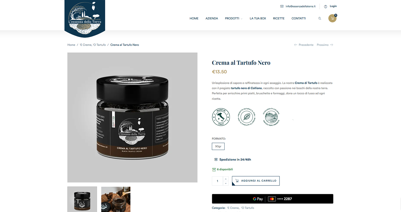 Ecommerce L'Essenza della Terra